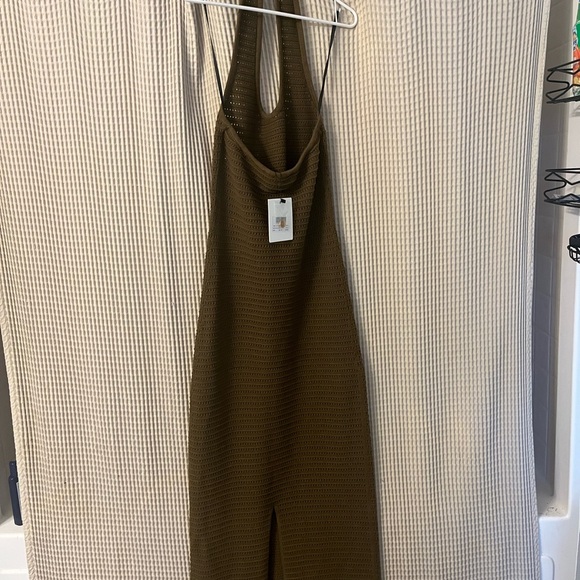 NWT • DISSH Gina Olive crochet halter dress Size Medium - Picture 5 of 13